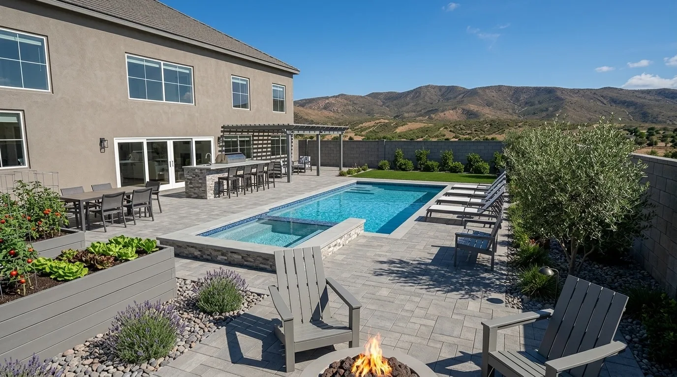 Sample 3D concept view of the same backyard